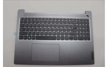 Lenovo 5CB1L52331 C-Abdeckung mit Tastatur, Englisch (US, Euro), arktisgrau, Ohne_Hintergrundbeleuchtung, Fingerabdruckleser