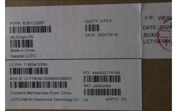 Lenovo 5CB1L53287 C-Abdeckung mit Tastatur, Englisch (US, Euro), arktisgrau, Hintergrundbeleuchtung, Ohne_Fingerabdruckscanner