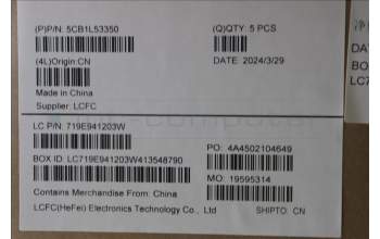 Lenovo 5CB1L53350 C-Abdeckung mit Tastatur, Portugiesisch, arktisgrau, Ohne_Hintergrundbeleuchtung, Ohne_Fingerabdruckscanner