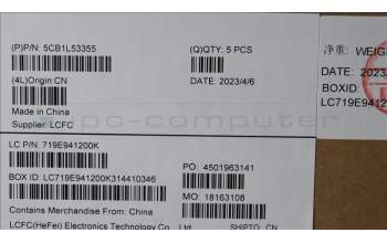 Lenovo 5CB1L53355 C-Abdeckung mit Tastatur, Russisch, Arktisgrau, Nicht_beleuchtet, Ohne_Fingerabdruckscanner