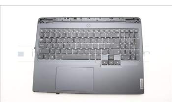 Lenovo 5CB1L54629 C-Abdeckung mit Tastatur, Hebräisch, Onyxgrau, RGB-Hintergrundbel.