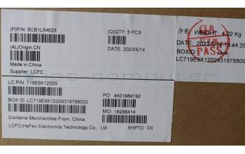 Lenovo 5CB1L54633 C-Cover with keyboard,Italian,Onyx Grey,RGB Backlight