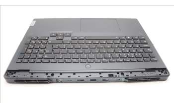 Lenovo 5CB1L54670 C-Abdeckung mit Tastatur, Portugiesisch, Onyxgrau, Weiße Hintergrundbel.