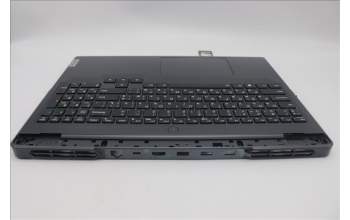 Lenovo 5CB1L54678 C-Abdeckung mit Tastatur, Ukraine, Onyxgrau, Weiße Hintergrundbel.