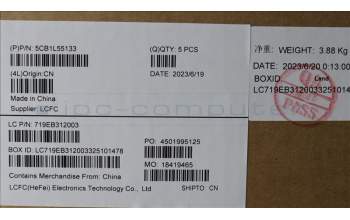 Lenovo 5CB1L55133 COVER Upper Case ASM_SLV_STGY L83BY