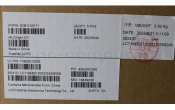 Lenovo 5CB1L55171 C-Cover with keyboard,UK English,Tidal Teal