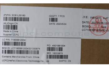 Lenovo 5CB1L55180 LCD Cover L83BY MLED TT