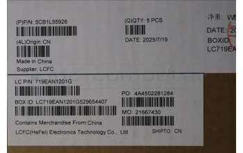 Lenovo 5CB1L55926 C-Abdeckung mit Tastatur, Englisch (US, Euro), arktisgrau, Ohne_Fingerabdruckscanner