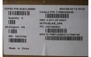 Lenovo 5CB1L55950 C-Abdeckung mit Tastatur, Spanisch, Hintergrundbeleuchtung