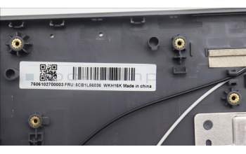 Lenovo 5CB1L56036 C-Abdeckung mit Tastatur, Bulgarisch, sturmgrau, Hintergrundbeleuchtung, GB