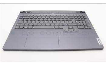 Lenovo 5CB1L56037 C-Abdeckung mit Tastatur, Tschechisch/Slowakisch, sturmgrau, Hintergrundbeleuchtung, GB