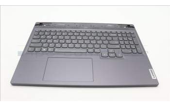 Lenovo 5CB1L56043 C-Abdeckung mit Tastatur, Griechisch, Sturmgrau, RGB-Hintergrundbeleuchtung