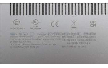 Lenovo 5CB1L57521 FRU ROCT_D_COVER_UMA_SUB_ASSY_GRAY