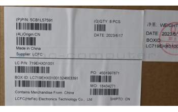 Lenovo 5CB1L57591 FRU KT4D0_A_COVER_PC_ASSY_EPV_5M