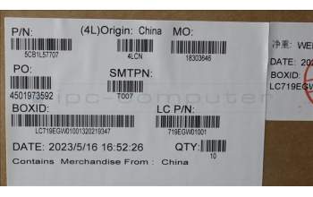 Lenovo 5CB1L57707 COVER FRU KX3D1_B_STRIP_SUB_ASSY_BK