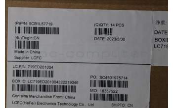 Lenovo 5CB1L57719 FRU KX3D1_A_COVER_MG_ASSY_LP_BK