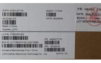 Lenovo 5CB1L57779 COVER X13G4_D_COVER_S_5G_BLK_ASSY