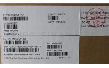 Lenovo 5CB1L57794 FRUCOVERKX3B0_B_COVER_5M_SUB_ASSY