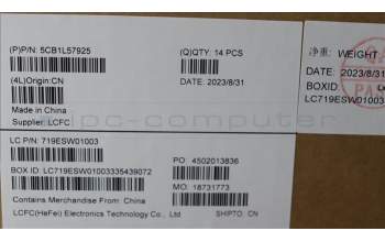 Lenovo 5CB1L57925 FRU KT4D2_C_COVER_WW_SUB_ASSY_BK