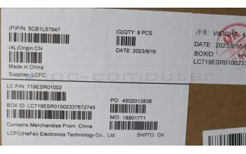Lenovo 5CB1L57947 FRU KT6D2_C_COVER_WL_SUB_ASSY_GY