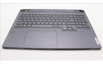 Lenovo 5CB1L58755 C-Abdeckung mit Tastatur, Hebräisch, sturmgrau, RGB-Hintergrundbel.