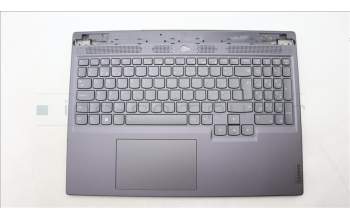 Lenovo 5CB1L58762 C-Abdeckung mit Tastatur, Portugiesisch, sturmgrau, RGB-Hintergrundbel.
