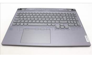 Lenovo 5CB1L58762 C-Abdeckung mit Tastatur, Portugiesisch, sturmgrau, RGB-Hintergrundbel.