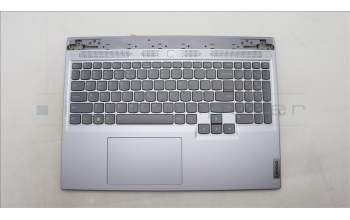 Lenovo 5CB1L60108 C-Abdeckung mit Tastatur, Englisch (US, Euro), Mineralgrau, RGB-Hintergrundbel.