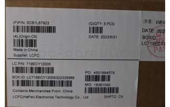 Lenovo 5CB1L67923 COVER Upper Case ASM_EURO ENG L83A0 TEX