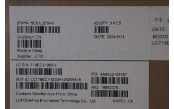 Lenovo 5CB1L67948 C-Abdeckung mit Tastatur, Ukraine