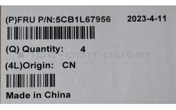 Lenovo 5CB1L67956 Hinge Cover w/Antenna C 82Y3 Grey