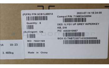 Lenovo 5CB1L68014 C-Abdeckung mit Tastatur, Schweiz, RGB-Hintergrundbeleuchtung