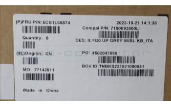 Lenovo 5CB1L68874 COVER Upper Case ASM_ITA C 82Y4 BLWH