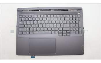Lenovo 5CB1L68932 C-Abdeckung mit Tastatur, Arabisch, sturmgrau, Hintergrundbeleuchtung, Fingerabdruck, US