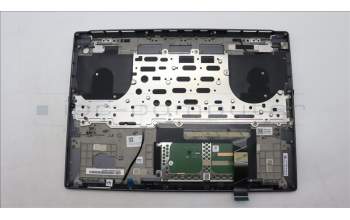 Lenovo 5CB1L68933 C-Abdeckung mit Tastatur, Belgisch, sturmgrau, Hintergrundbeleuchtung, Fingerabdruck, GB