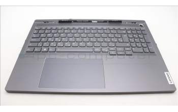 Lenovo 5CB1L68946 C-Abdeckung mit Tastatur, Ungarisch, sturmgrau, Hintergrundbeleuchtung, Fingerabdruckleser