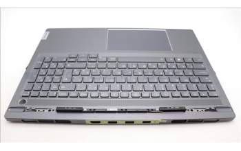 Lenovo 5CB1L68946 C-Abdeckung mit Tastatur, Ungarisch, sturmgrau, Hintergrundbeleuchtung, Fingerabdruckleser