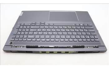 Lenovo 5CB1L68962 C-Abdeckung mit Tastatur, Ukraine, Sturmgrau, Hintergrundbeleuchtung, Fingerabdruck