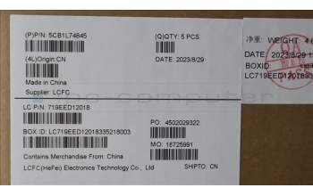 Lenovo 5CB1L74845 C-Cover with keyboard,Hungarian,Iron Grey,FingerPrint