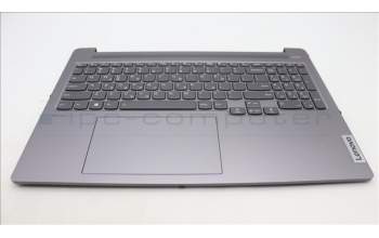 Lenovo 5CB1L79661 C-Cover with keyboard, Greek, Arctic Grey, US