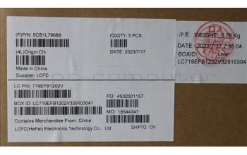 Lenovo 5CB1L79688 C-Abdeckung mit Tastatur, Englisch (US, Euro), arktisgrau