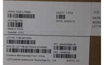 Lenovo 5CB1L79969 C-Abdeckung mit Tastatur, Französisch, grau, Hintergrundbeleuchtung