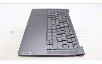 Lenovo 5CB1L80290 C-Abdeckung mit Tastatur, Hebräisch, sturmgrau