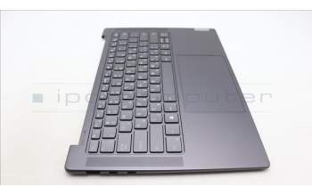 Lenovo 5CB1L80290 C-Abdeckung mit Tastatur, Hebräisch, sturmgrau