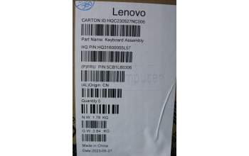 Lenovo 5CB1L80306 C-Cover with keyboard,Nordic,Storm Grey