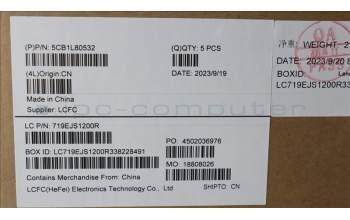 Lenovo 5CB1L80532 COVER Upper Case ASM_EURO ENG L83AA MG