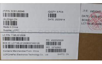 Lenovo 5CB1L80546 COVER Upper Case ASM_NORDIC L83AA MG