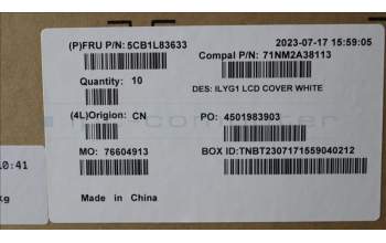 Lenovo 5CB1L83633 LCD Cover C 82Y3 White