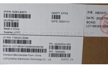 Lenovo 5CB1L83673 COVER Upper Case ASM_EURO ENGL82Y5FPSGBL