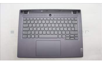 Lenovo 5CB1L83684 C-Cover with keyboard, Italian, Slate Grey, Backlight, Fingerprint, UK